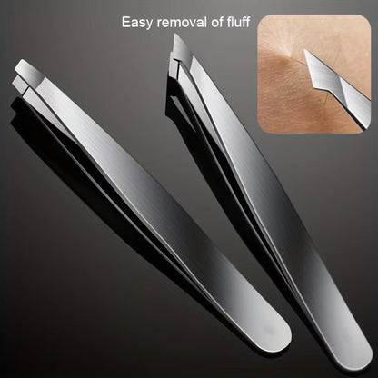 4Pcs Set Professional Tweezers Set Perfect for Eyebrow Hair Removal Splinter Very Effortless and Relaxed to Remove Allinoneshop-24