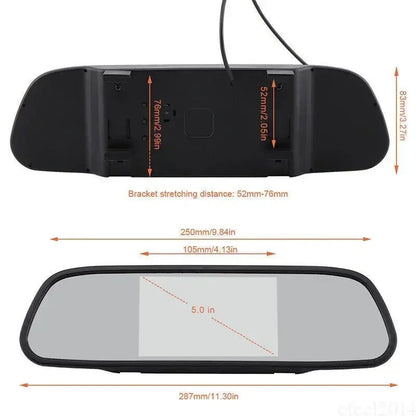 5" Mirror Monitor for Car Backup Camera Rear View Parking System Night Vision Allinoneshop-24