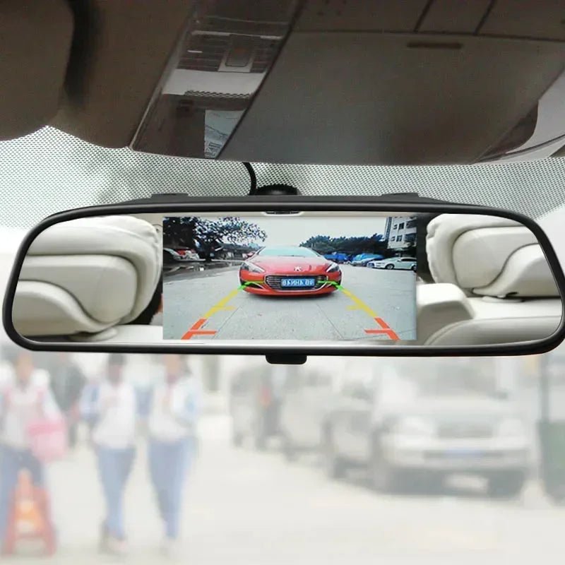 5" Mirror Monitor for Car Backup Camera Rear View Parking System Night Vision Allinoneshop-24