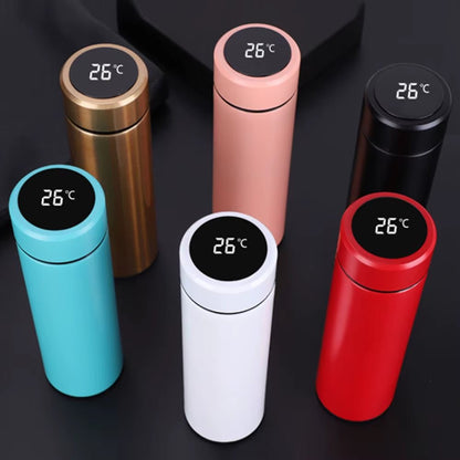 500Ml Matte Black Double Wall Intelligent Thermos Stainless Steel Vacuum Insulated Smart Water Bottle Allinoneshop-24