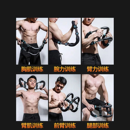 50KG Multi Functional Adjustable Arm Strength Device Chest Expansion Arm Muscle Trainer 50Kg U-Shaped Fitness Equipment Allinoneshop-24
