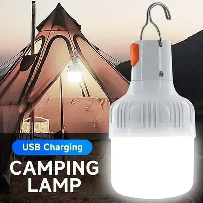 60W Emergency Light Outdoor Camping Supplies Edc Outdoor USB Rechargeable LED Light Bulb Lantern Hiking Sports Entertainment Allinoneshop-24