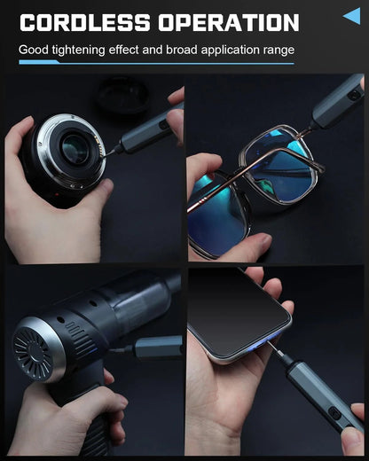 68-In-1 Precision Electric Screwdriver Set with 64 Magnetic Bits 5 Torque Adjustable Mini Power Tool for Iphone Watch Camera PC Allinoneshop-24