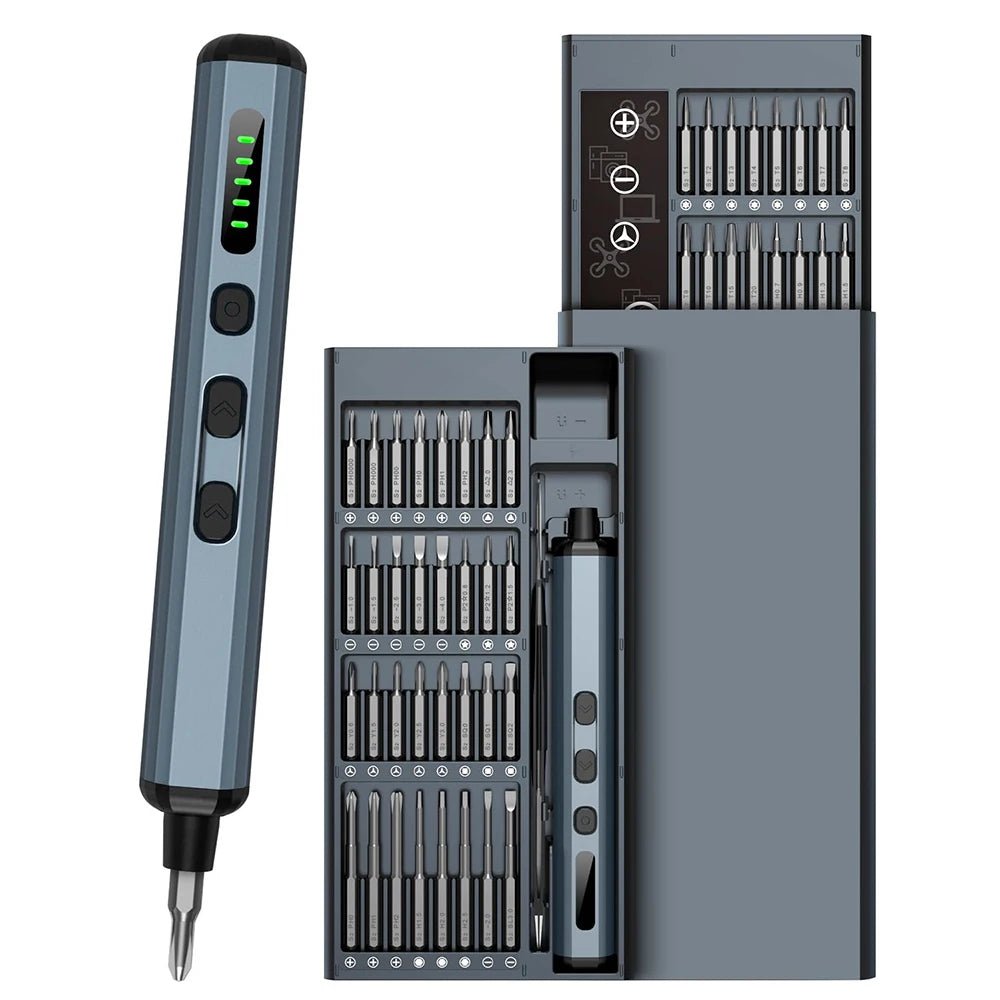 68-In-1 Precision Electric Screwdriver Set with 64 Magnetic Bits 5 Torque Adjustable Mini Power Tool for Iphone Watch Camera PC Allinoneshop-24