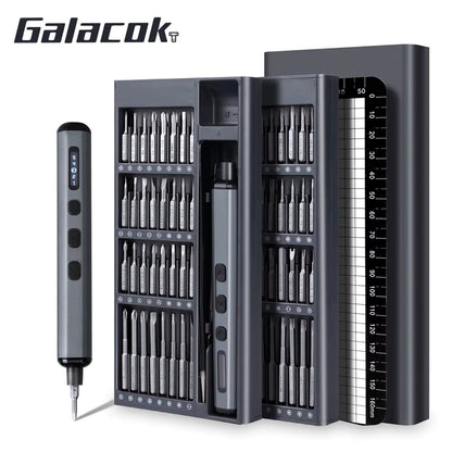 68-In-1 Precision Electric Screwdriver Set with 64 Magnetic Bits 5 Torque Adjustable Mini Power Tool for Iphone Watch Camera PC Allinoneshop-24