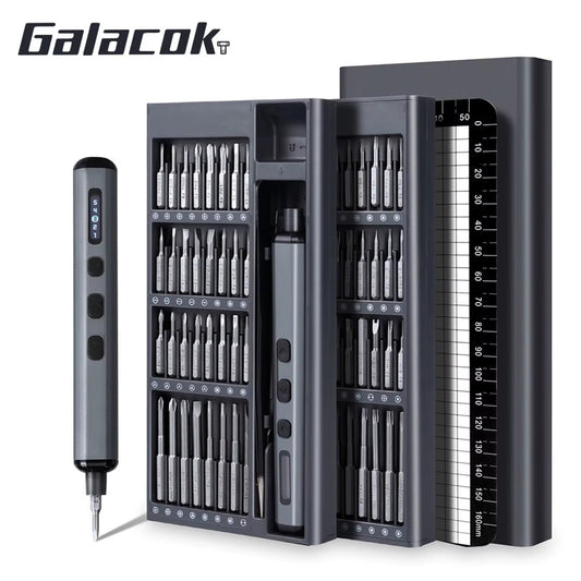 68-In-1 Precision Electric Screwdriver Set with 64 Magnetic Bits 5 Torque Adjustable Mini Power Tool for Iphone Watch Camera PC Allinoneshop-24