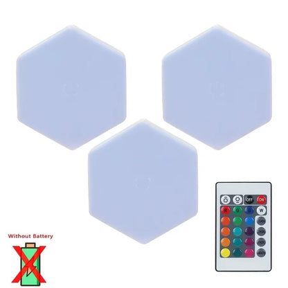 6Pcs Touch Control Hexagonal LED Wall Light,Honeycomb Lights, Touch Sensitive Wall Lights, Night Lights, Honeycomb Lights Allinoneshop-24