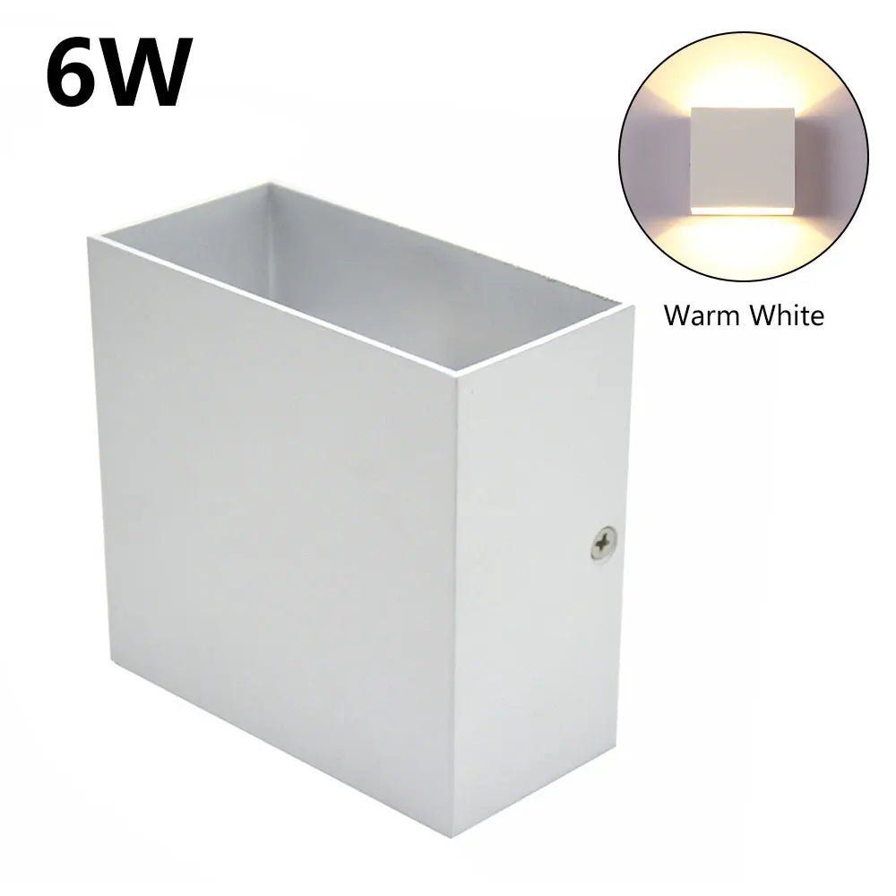 6W 12W LED Wall Lamp Indoor Porch Bedroom Wall Lamp Corridor Balcony Lamp Aluminum Warm/White Light Bedside Decoration Lamp Allinoneshop-24