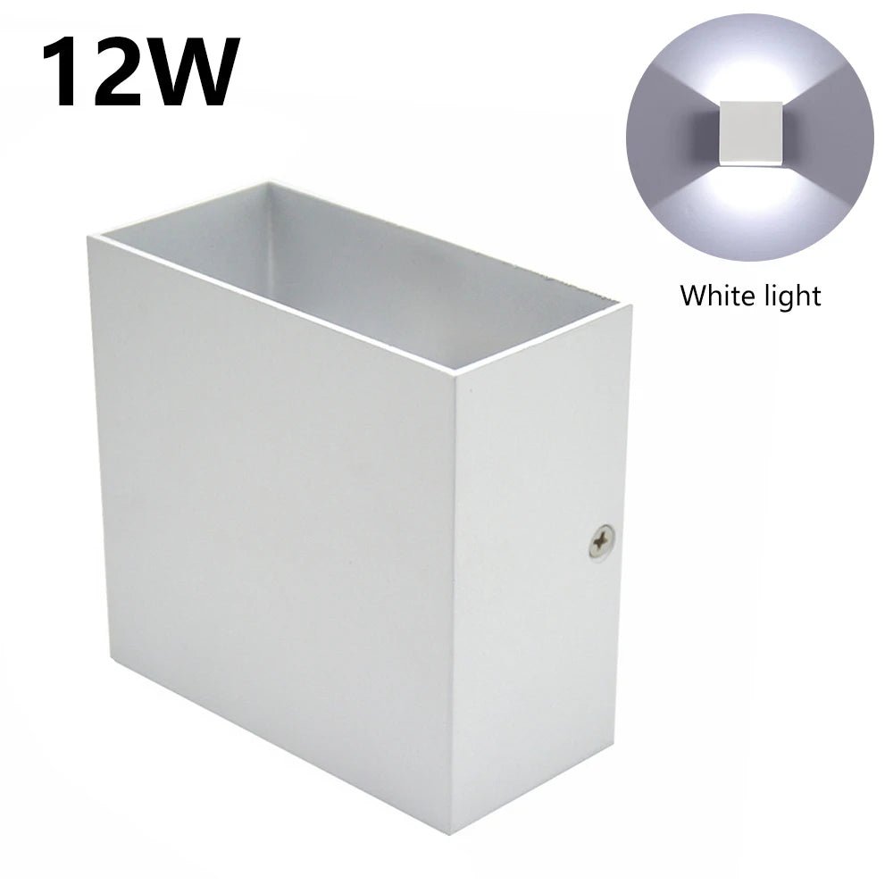 6W 12W LED Wall Lamp Indoor Porch Bedroom Wall Lamp Corridor Balcony Lamp Aluminum Warm/White Light Bedside Decoration Lamp Allinoneshop-24