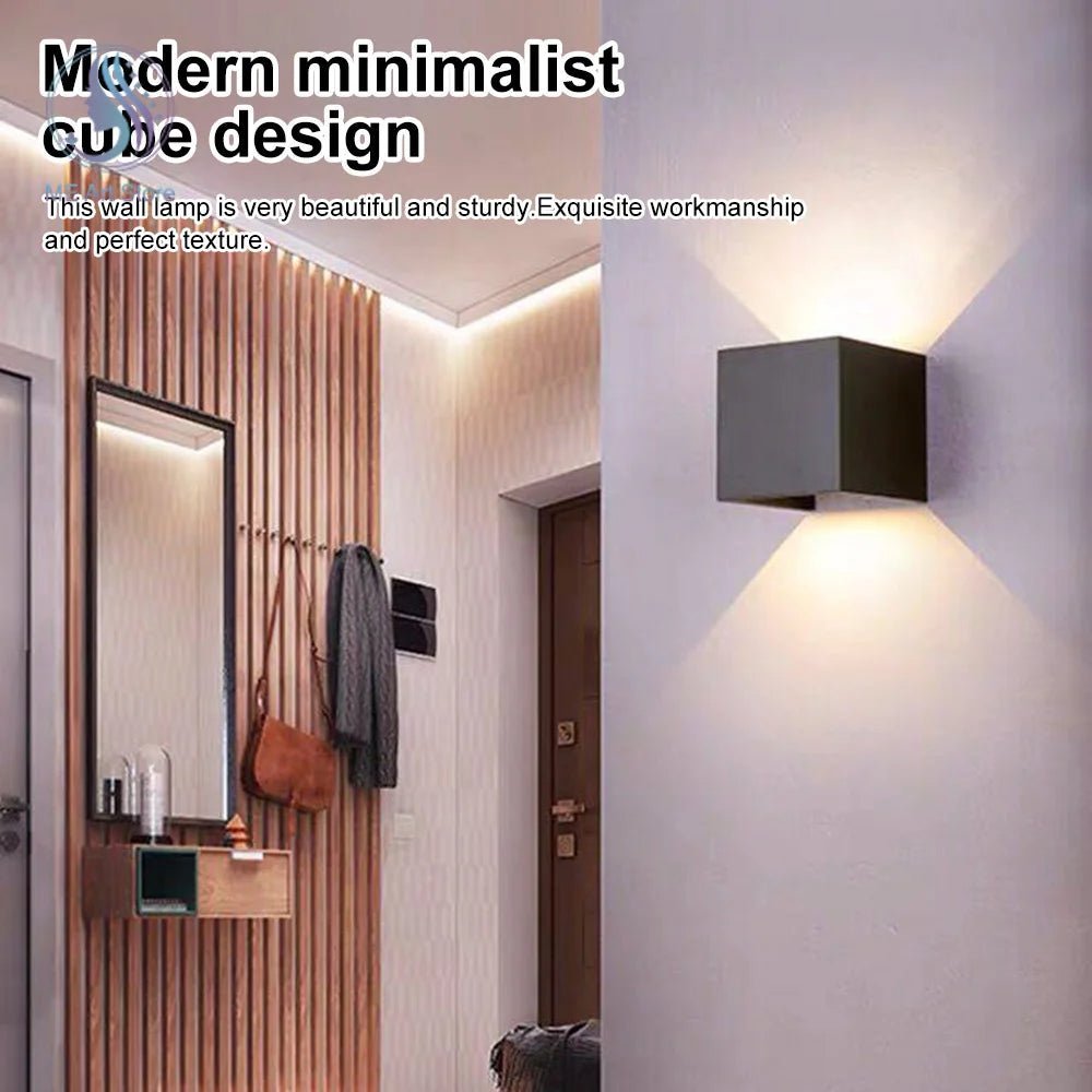 6W 12W LED Wall Lamp Indoor Porch Bedroom Wall Lamp Corridor Balcony Lamp Aluminum Warm/White Light Bedside Decoration Lamp Allinoneshop-24