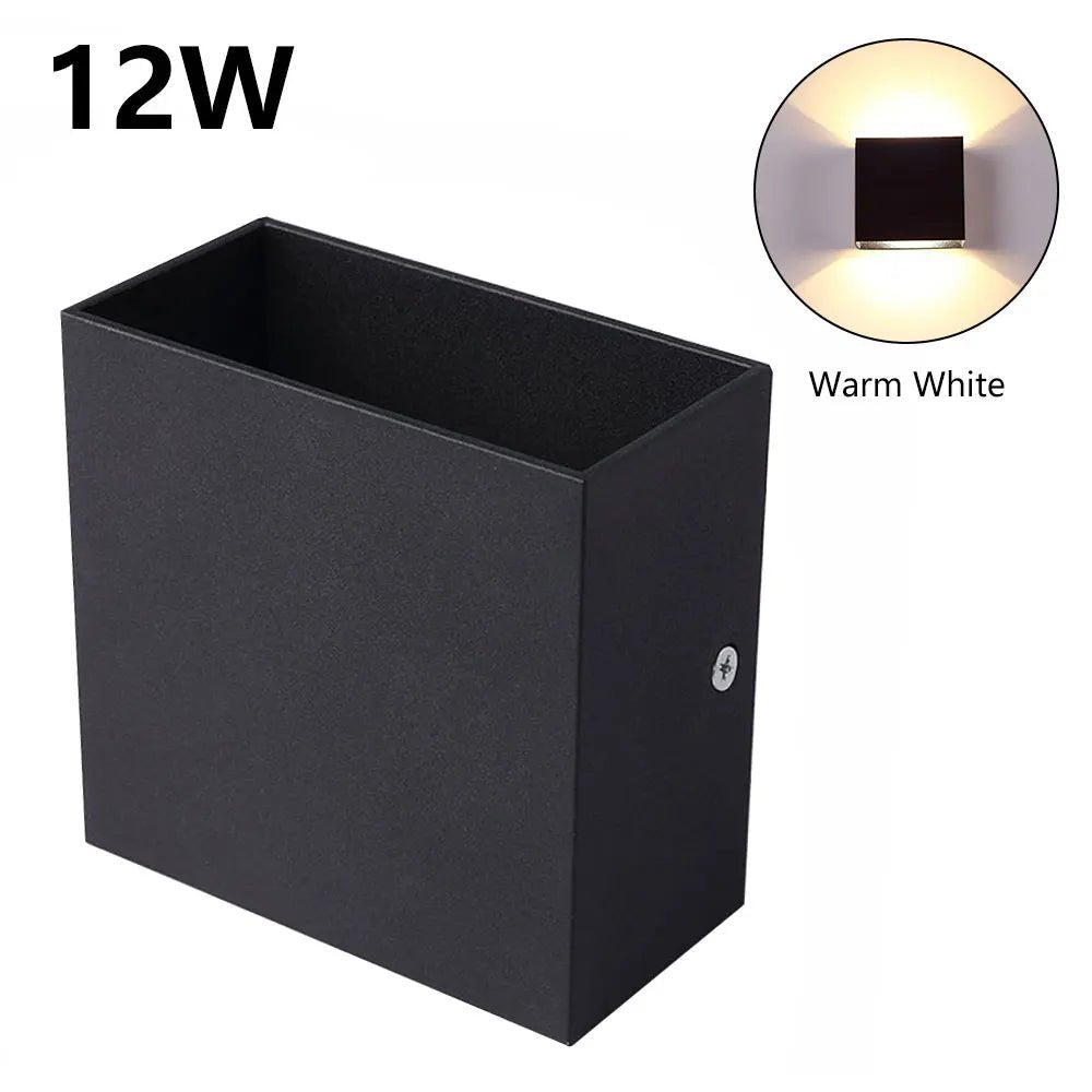 6W 12W LED Wall Lamp Indoor Porch Bedroom Wall Lamp Corridor Balcony Lamp Aluminum Warm/White Light Bedside Decoration Lamp Allinoneshop-24