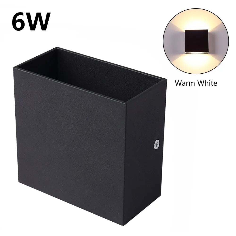 6W 12W LED Wall Lamp Indoor Porch Bedroom Wall Lamp Corridor Balcony Lamp Aluminum Warm/White Light Bedside Decoration Lamp Allinoneshop-24