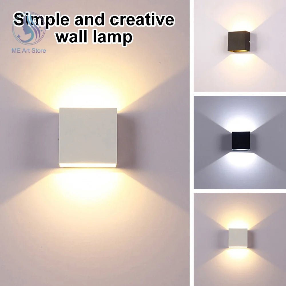 6W 12W LED Wall Lamp Indoor Porch Bedroom Wall Lamp Corridor Balcony Lamp Aluminum Warm/White Light Bedside Decoration Lamp Allinoneshop-24