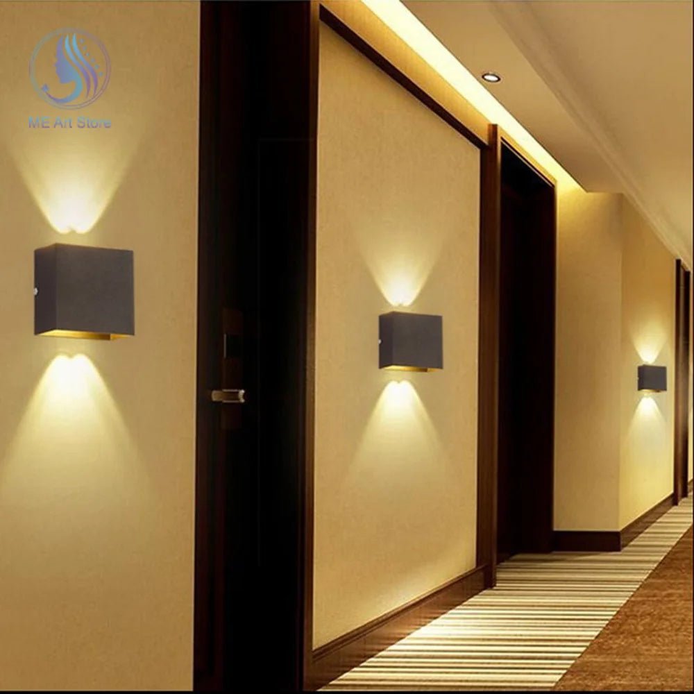 6W 12W LED Wall Lamp Indoor Porch Bedroom Wall Lamp Corridor Balcony Lamp Aluminum Warm/White Light Bedside Decoration Lamp Allinoneshop-24