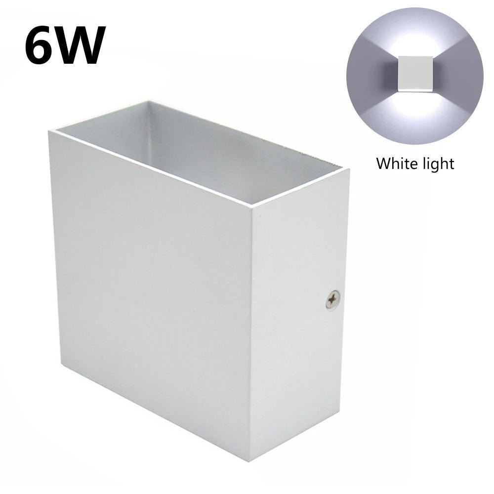 6W 12W LED Wall Lamp Indoor Porch Bedroom Wall Lamp Corridor Balcony Lamp Aluminum Warm/White Light Bedside Decoration Lamp Allinoneshop-24