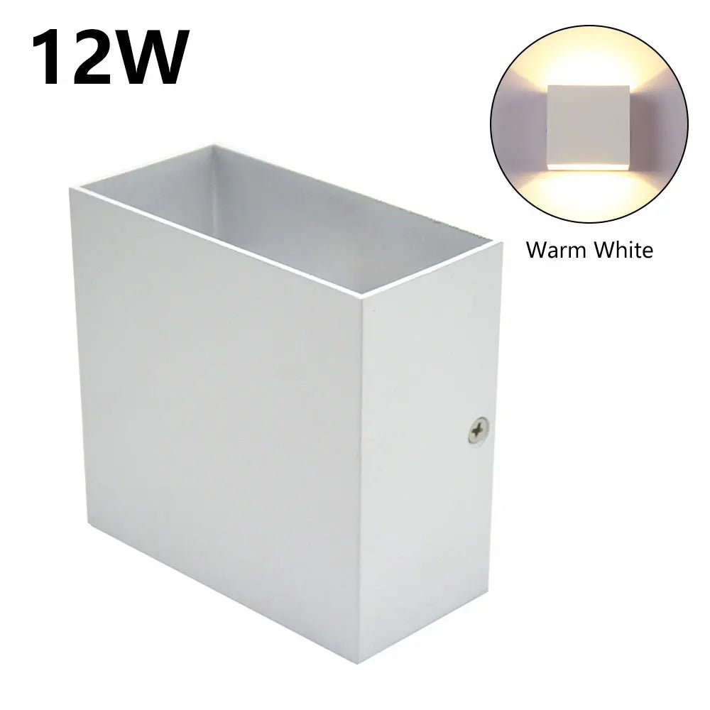 6W 12W LED Wall Lamp Indoor Porch Bedroom Wall Lamp Corridor Balcony Lamp Aluminum Warm/White Light Bedside Decoration Lamp Allinoneshop-24