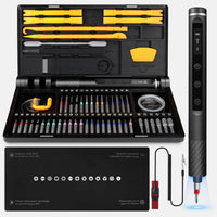 71 in 1 Precision Electric Screwdriver Set Cordless with 48 Magnetic Bits Phillips Led5Torque 0.52N Tweezers PC Phone Repair Kit Allinoneshop-24