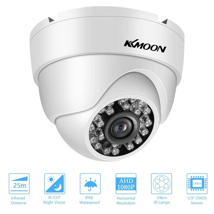720P Analog Security Camera Surveillance CCTV Camera Outdoor Weatherproof,Infrared Night Vision,Motion Detection for Analog DVR Allinoneshop-24