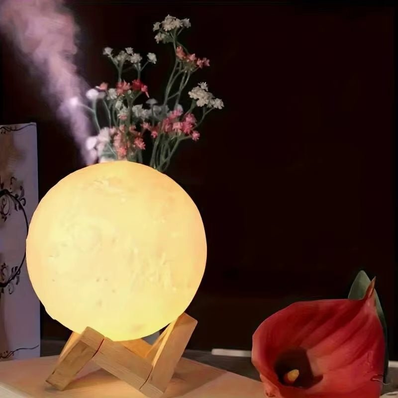8 Cm DIY Planet Lamp Moon Galaxy Night Light Art Painting Graffiti Birthday Gift Bedroom Living Room Decoration (With Stand) Allinoneshop-24