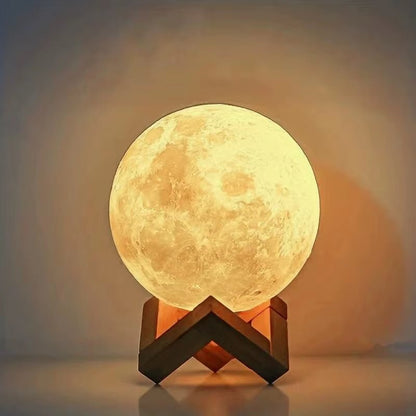 8 Cm DIY Planet Lamp Moon Galaxy Night Light Art Painting Graffiti Birthday Gift Bedroom Living Room Decoration (With Stand) Allinoneshop-24
