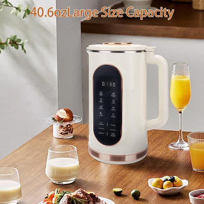 8 in 1 Nut Milk Maker, 40.6Oz/1200Ml Automatic Soy Milk Maker Machine Homemade Oat, Plant Based Milk, Juice, Baby Allinoneshop-24