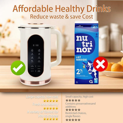 8 in 1 Nut Milk Maker, 40.6Oz/1200Ml Automatic Soy Milk Maker Machine Homemade Oat, Plant Based Milk, Juice, Baby Allinoneshop-24