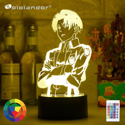 Acrylic Table Lamp Anime Attack on Titan for Home Room Decor Light Cool Kid Child Gift Manga AOT Night Light Attack on Titan Allinoneshop-24