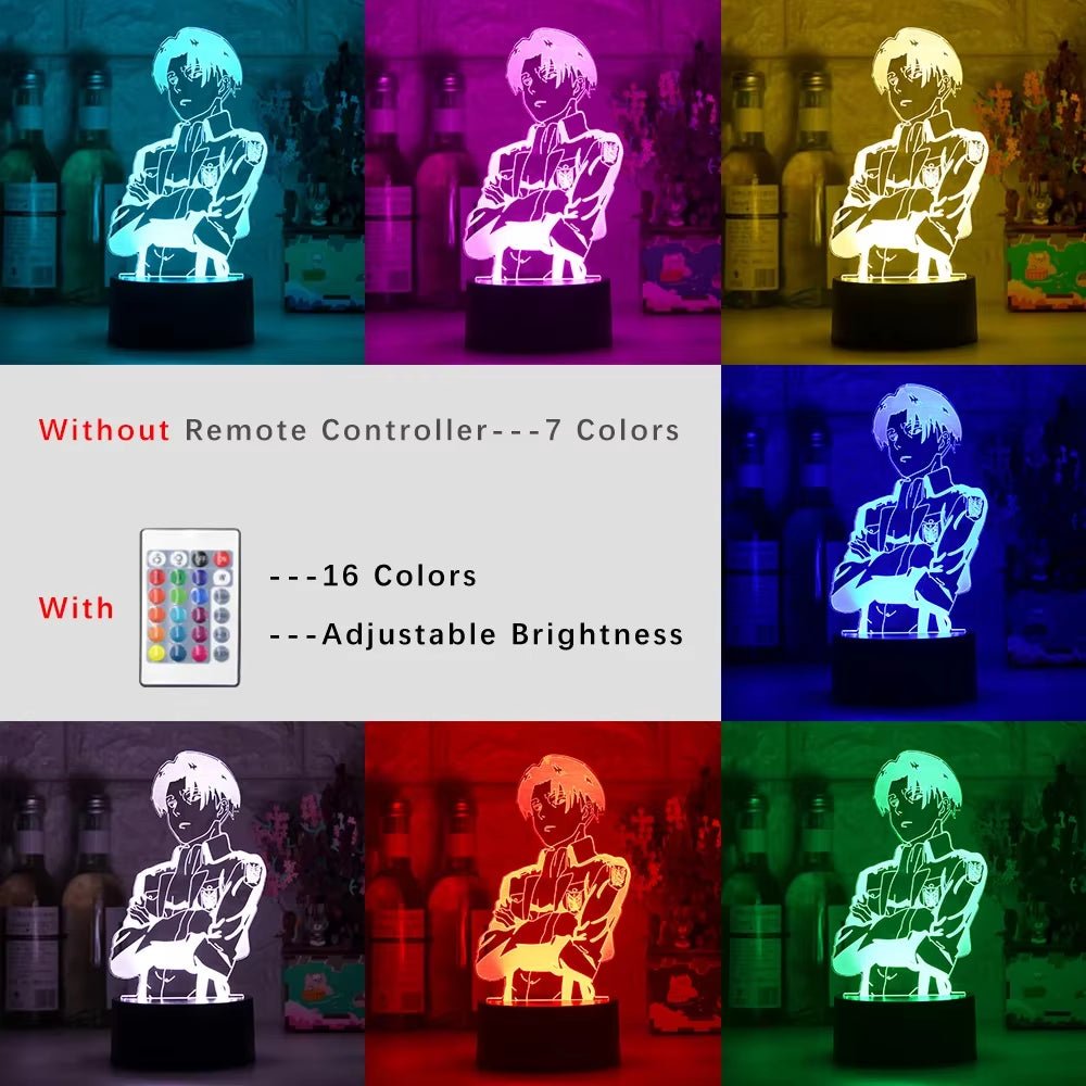 Acrylic Table Lamp Anime Attack on Titan for Home Room Decor Light Cool Kid Child Gift Manga AOT Night Light Attack on Titan Allinoneshop-24