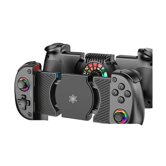AM-X5mini Wireless Mobile Phone Gaming Controller with Cooling Fan Bluetooth Stretchable Gamepad for Android/iOS/Steam/PC C Allinoneshop-24