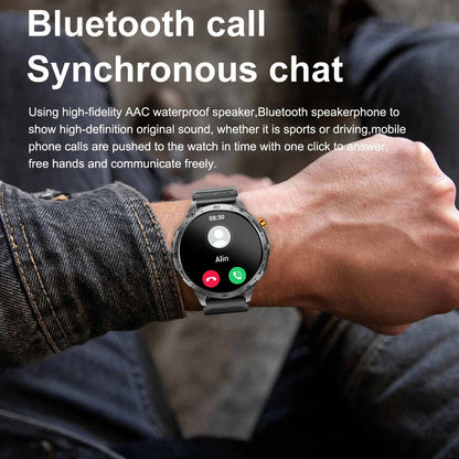 AMOLED Screen Men Women Outdoor Flashlight Smart Watch Blue Tooth Call Sports Fitness Tracker Health Sleep Monitor Smartwatch Allinoneshop-24