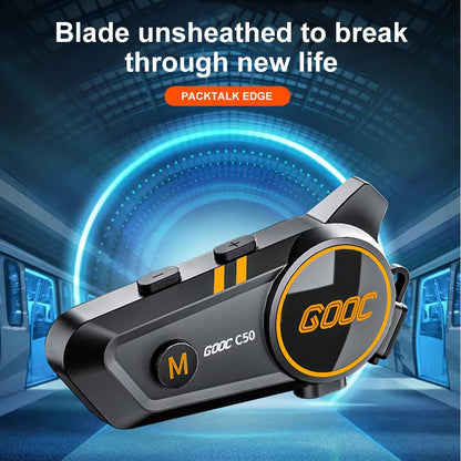 Bluetooth 5.3 Helmet Headset Wireless Hands-Free Call Phone Kit Motorcycle Waterproof Earphone MP3 Music Player Speaker for Moto Allinoneshop-24