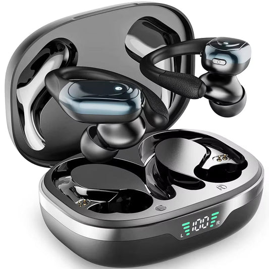 BX17 Bluetooth Earphones Tws Ear Hook Bluetooth 5.3 Running Sports Stereo Buttons Control with Microphone Wireless Headphones Allinoneshop-24