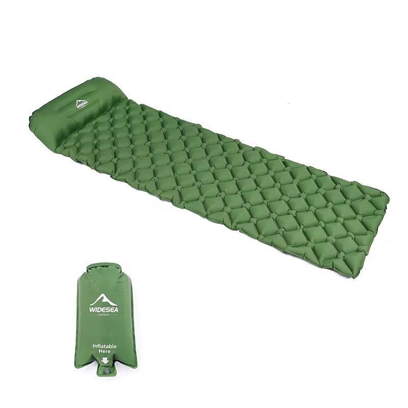 Camping Sleeping Pad Inflatable Air Mattresses Outdoor Mat Furniture Bed Ultralight Cushion Pillow Hiking Trekking Allinoneshop-24