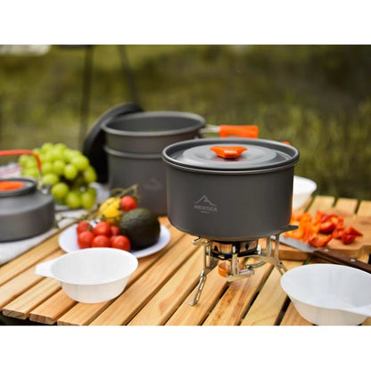 Camping Tableware Outdoor Cookware Set Pots Tourist Dishes Bowler Kitchen Equipment Gear Utensils Hiking Picnic Travel Allinoneshop-24