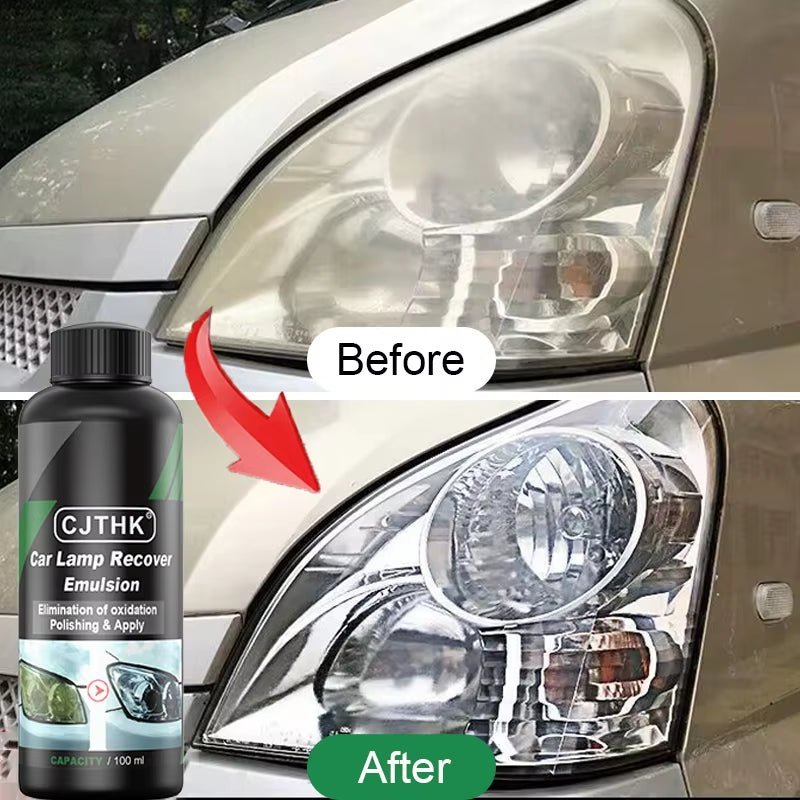Car Headlight Restoration Polishing Kits Headlamp Scratch Remover Repair Cleaning Paste Remove Oxidation Headlight Polish Liquid Allinoneshop-24