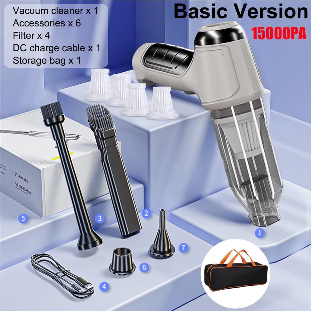 Car Vacuum Cleaner 95000PA Strong Suction Handheld Wireless Vacuum Cleaner for Car Household Portable Vacuum Cleaner Blower Allinoneshop-24