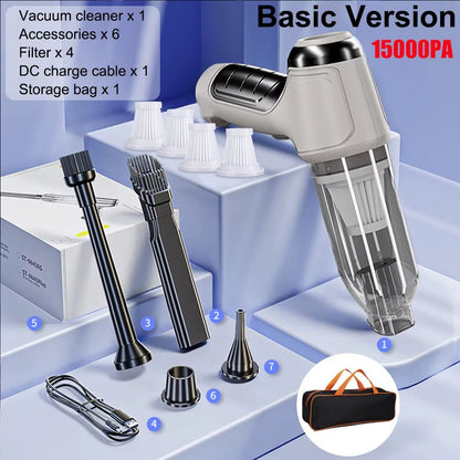 Car Vacuum Cleaner 95000PA Strong Suction Handheld Wireless Vacuum Cleaner for Car Household Portable Vacuum Cleaner Blower Allinoneshop-24