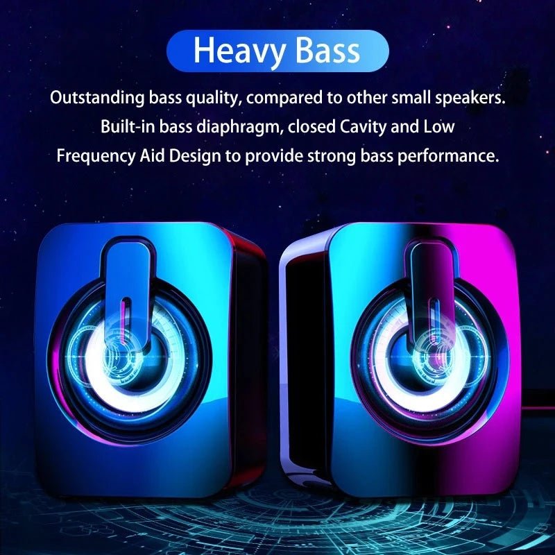 Computer Speaker for PC Laptop Desktop Caixa De Som Bluetooth Portable Sound Box Music Wireless Wire USB Mini Column Acoustics Allinoneshop-24