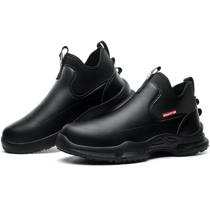 Desai Working Shoes Chef Shoes Waterproof Comfortable anti Slip Shoes for Men Food Service Chef Kitchen Non Slip Work Shoes Slip on Water Resistant SF926 Allinoneshop-24