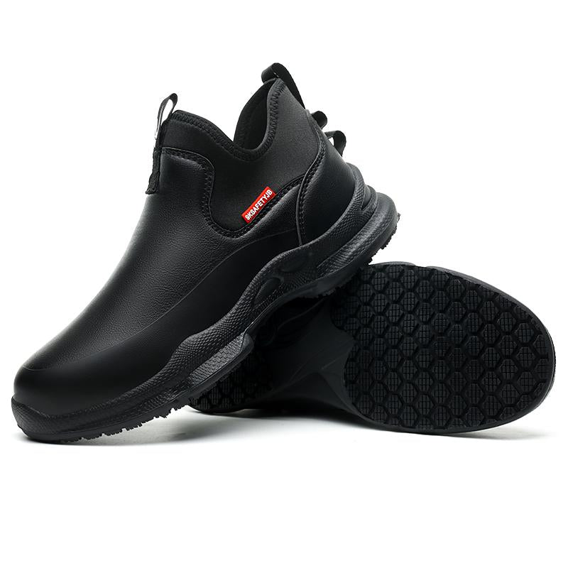 Desai Working Shoes Chef Shoes Waterproof Comfortable anti Slip Shoes for Men Food Service Chef Kitchen Non Slip Work Shoes Slip on Water Resistant SF926 Allinoneshop-24