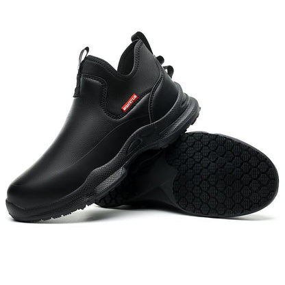 Desai Working Shoes Chef Shoes Waterproof Comfortable anti Slip Shoes for Men Food Service Chef Kitchen Non Slip Work Shoes Slip on Water Resistant SF926 Allinoneshop-24