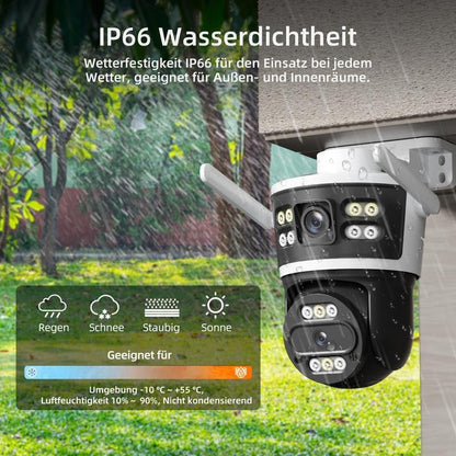 Dual Lens 10X Zoom Wireless Security Camera | Outdoor CCTV System with Color Night Vision | AI Motion Tracking | IP66 Waterproof | No Monthly Fee Homesecurity2.4G/ Wifi Indoor Light Allinoneshop-24