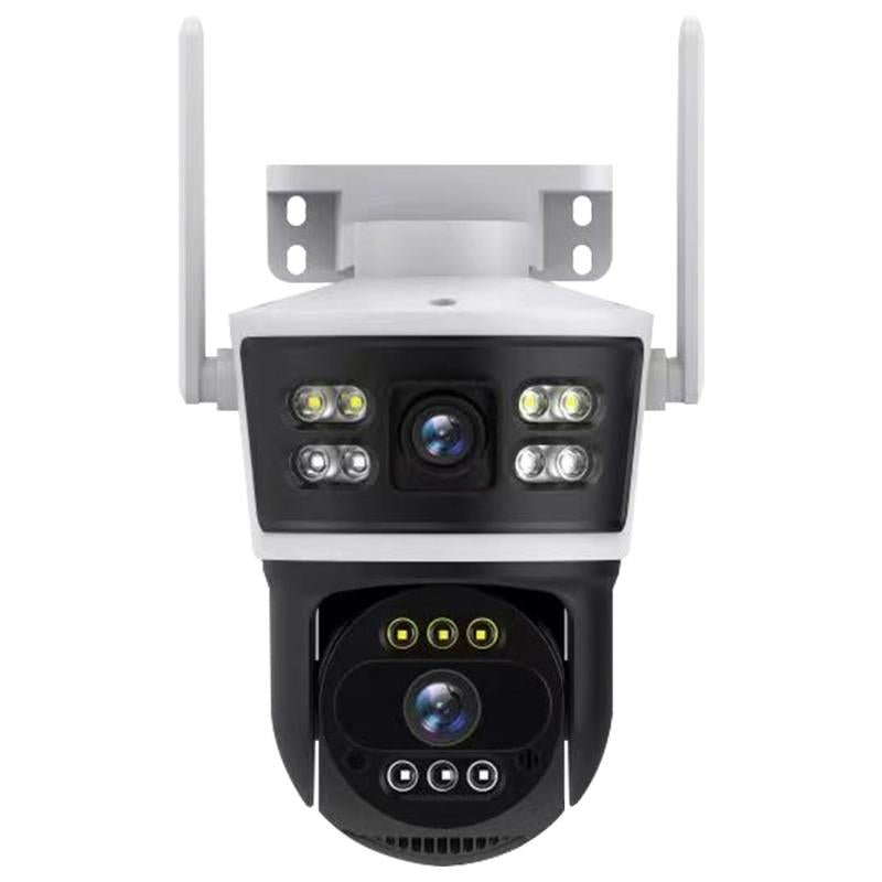 Dual Lens 10X Zoom Wireless Security Camera | Outdoor CCTV System with Color Night Vision | AI Motion Tracking | IP66 Waterproof | No Monthly Fee Homesecurity2.4G/ Wifi Indoor Light Allinoneshop-24