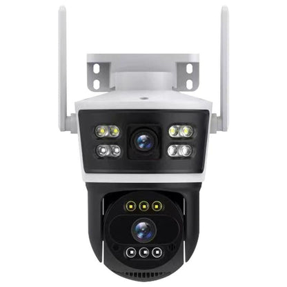 Dual Lens 10X Zoom Wireless Security Camera | Outdoor CCTV System with Color Night Vision | AI Motion Tracking | IP66 Waterproof | No Monthly Fee Homesecurity2.4G/ Wifi Indoor Light Allinoneshop-24