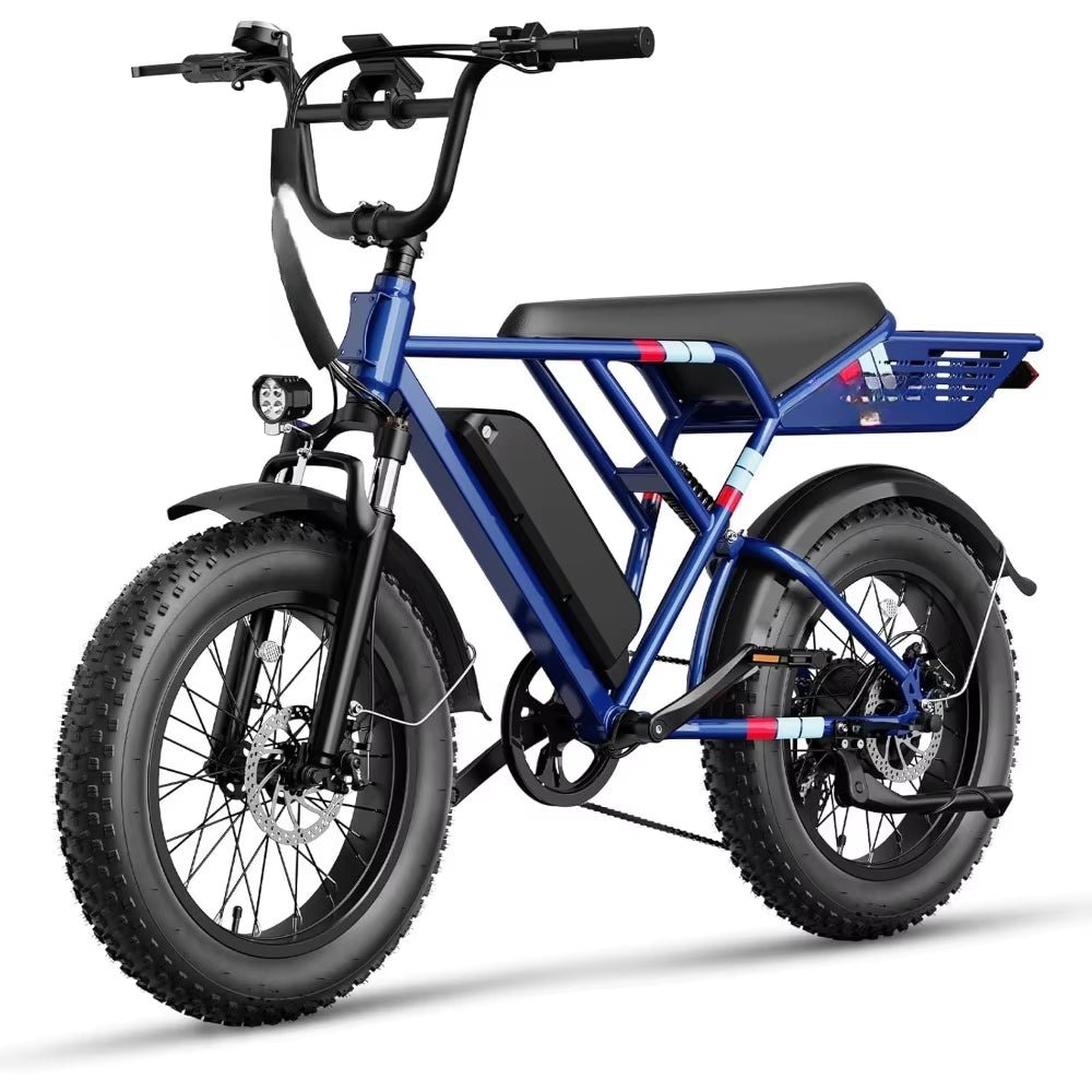 Electric Bike,1200W Peak Upgrade Motor & 30MPH & 70Miles] Full Suspension Ebike with 48V 13Ah Removable Battery Electric Bicycle Allinoneshop-24