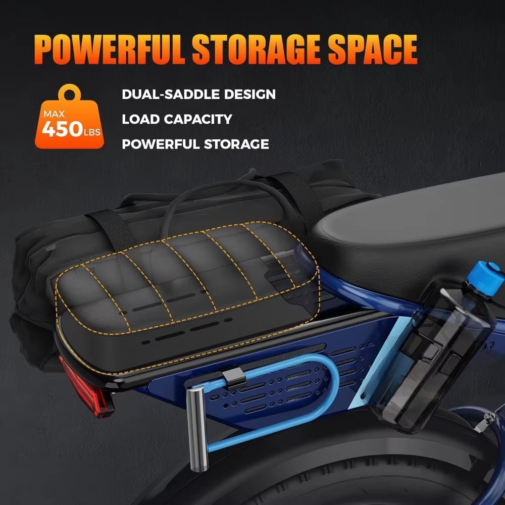 Electric Bike,1200W Peak Upgrade Motor & 30MPH & 70Miles] Full Suspension Ebike with 48V 13Ah Removable Battery Electric Bicycle Allinoneshop-24