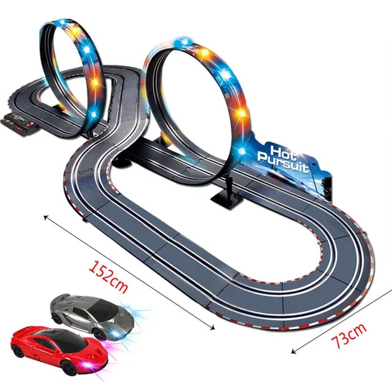 Electric Track Railway Remote Control Car Train Toys Autorama Racing Track Circuit Voiture Slot Car Railway Toys for Boy Kids Allinoneshop-24