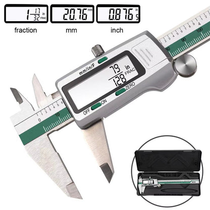 ET50 150Mm Digital Caliper Stainless Steel Fraction / MM / Inch 0.01Mm High Precision for Mechanical Components Measure Allinoneshop-24