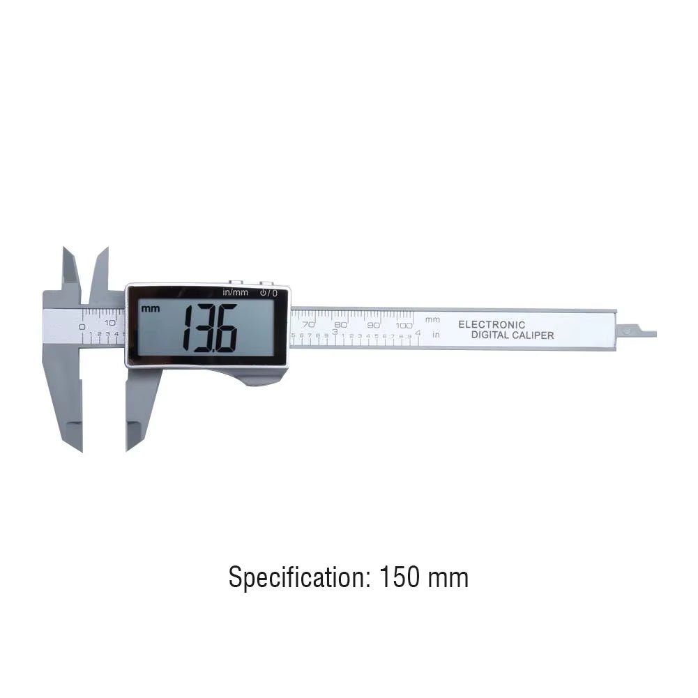 ET50 150Mm Digital Caliper Stainless Steel Fraction / MM / Inch 0.01Mm High Precision for Mechanical Components Measure Allinoneshop-24