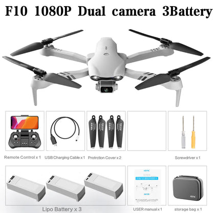 F10 Drone 4K HD Dual Camera GPS Wifi FPV Portable Foldable Quadcopter Helicopter RC Drone Toys with Camera Allinoneshop-24